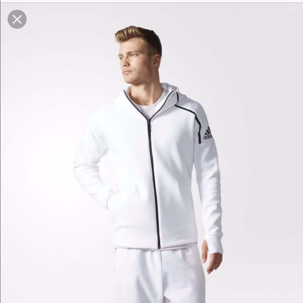 White  Adidas ZNE Hoodie
